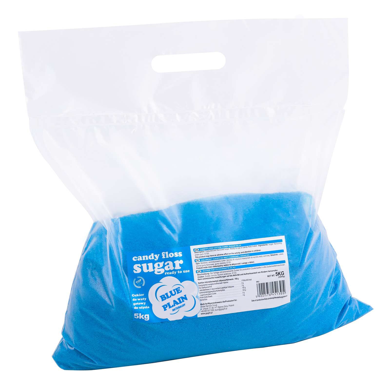 Coloured sugar for cotton cotton red with natural flavor 5kg - Carlat