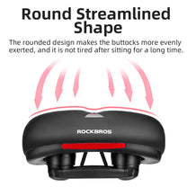 Comfortable bicycle saddle with reflectors - black and red - Carlat