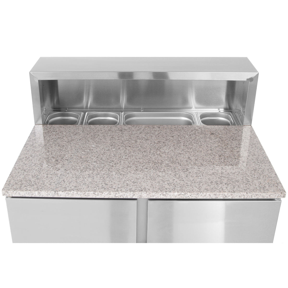 Commercial Refrigerators – 2-door cooling table with extension and granite - Carlat