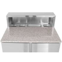 Commercial Refrigerators – 2-door cooling table with extension and granite - Carlat