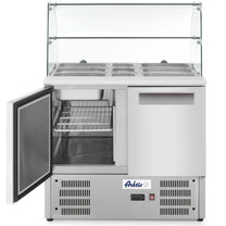Commercial Refrigerators – 2-door salad cooling table with glass extension - Carlat