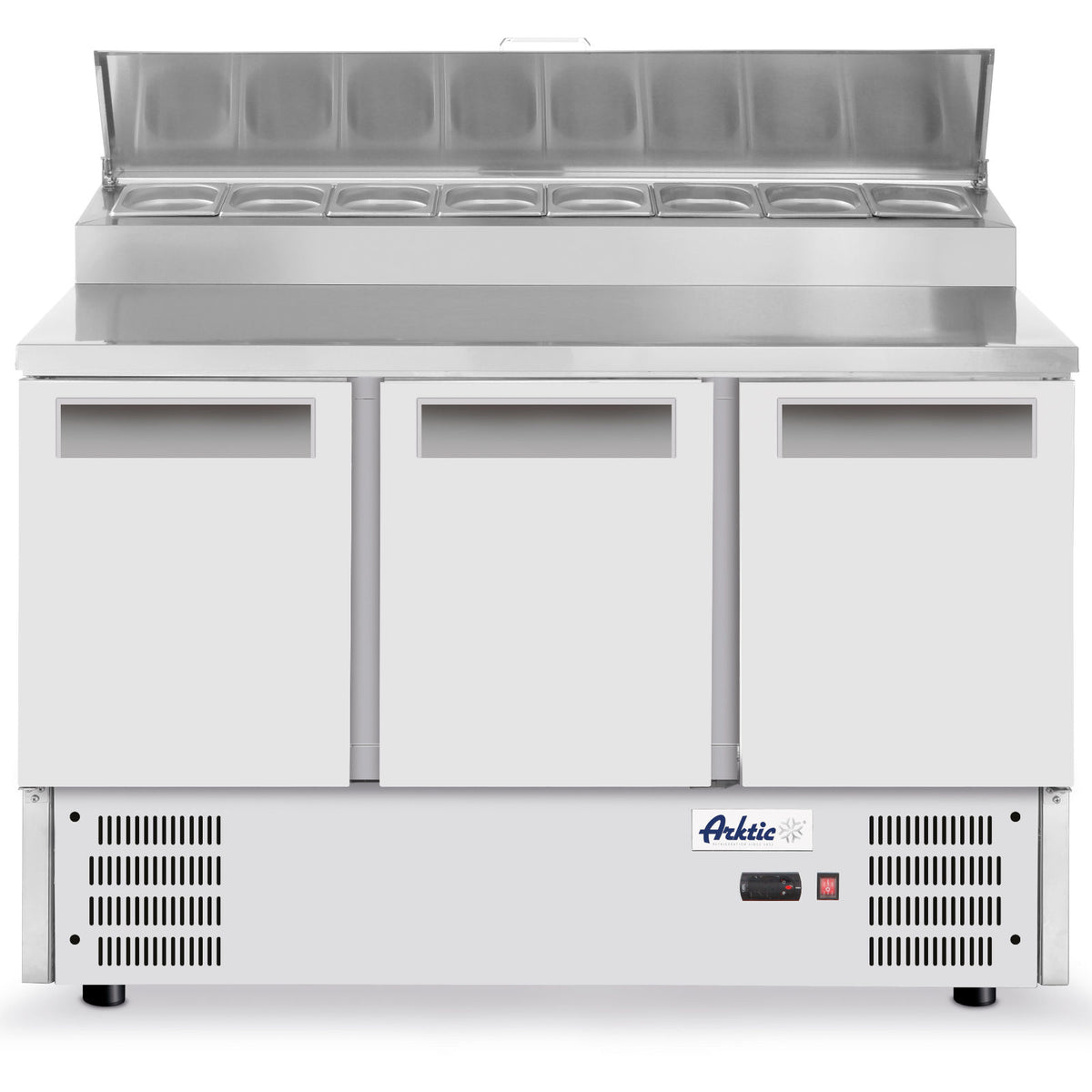 Commercial Refrigerators – 3-door salad cooling table with extension - Carlat