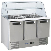 Commercial Refrigerators – 3-door salad cooling table with glass extension - Carlat