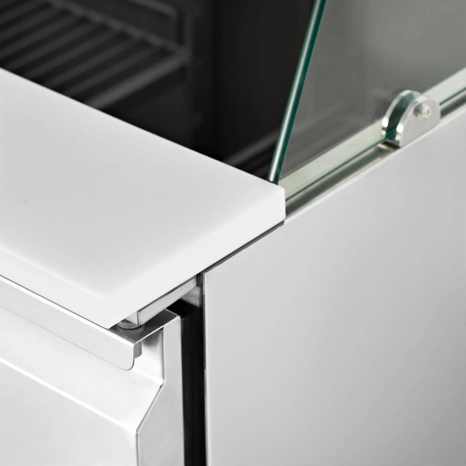 Commercial Refrigerators – 3-door salad cooling table with glass extension - Carlat