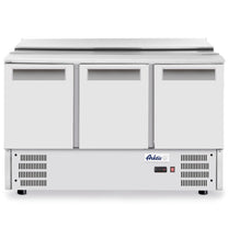 Commercial Refrigerators – 3-door salad refrigerated table with hinged cover - Carlat