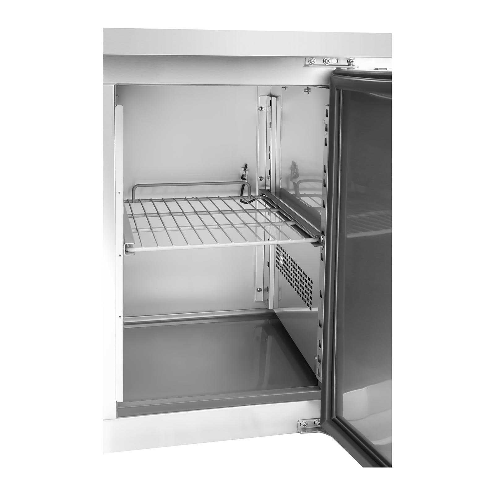 Commercial Refrigerators – 4-door cooling table with stainless steel worktop - Carlat