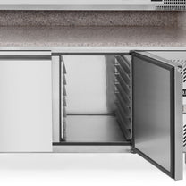 Commercial Refrigerators – Pizza cooling table with cooling extension, granite - Carlat