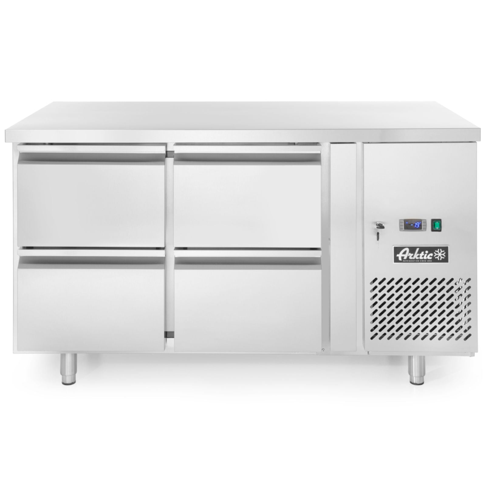Commercial Refrigerators – Refrigeration table with 4 drawers and side - Carlat