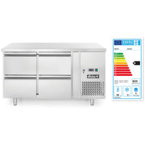 Commercial Refrigerators – Refrigeration table with 4 drawers and side - Carlat