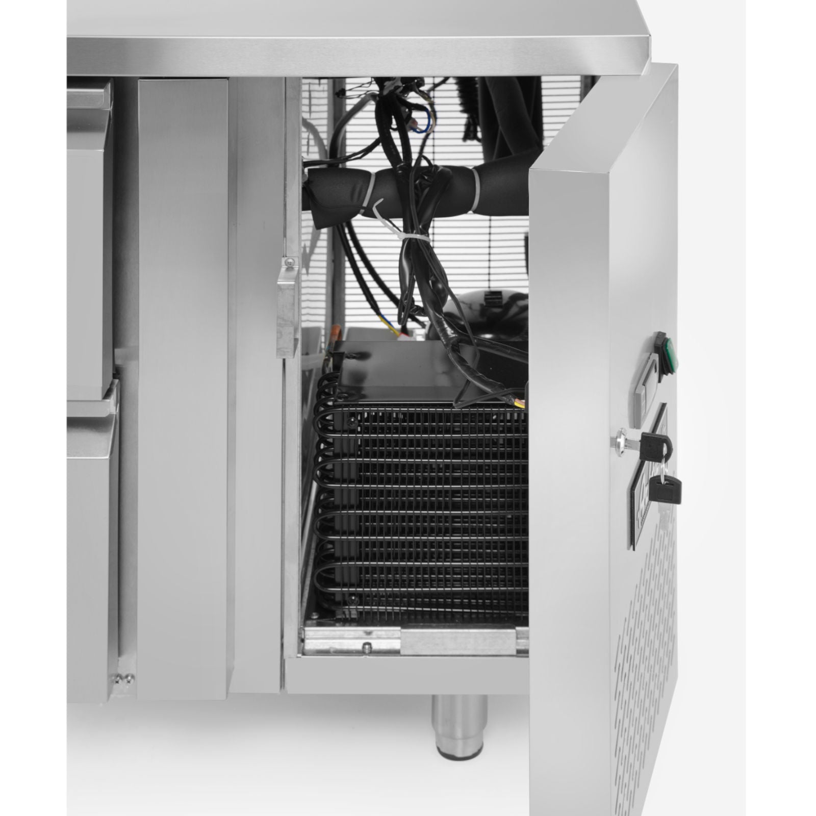 Commercial Refrigerators – Refrigeration table with 4 drawers and side - Carlat