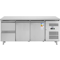 Commercial Refrigerators – Refrigeration table with worktop 2 chambers 2 - Carlat