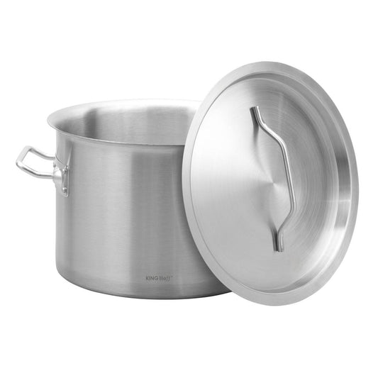 Commercial pot, stainless steel, 30 cm diameter, 14 L, Kinghoff, KH-2022 - Carlat