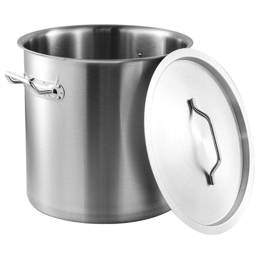 Commercial pot, stainless steel, 30 cm diameter, 21 liters, Kinghoff, KH-1962 - Carlat