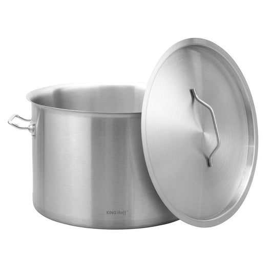 Commercial pot, stainless steel, 38 cm diameter, 27 L, Kinghoff, KH-2025 - Carlat