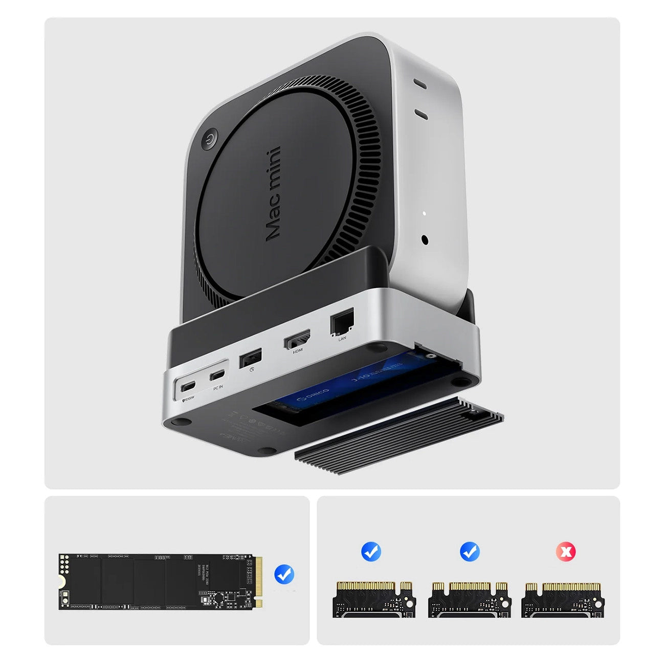 Computer Accessories – 10-in-1 docking station for Mac mini M.2 - Carlat
