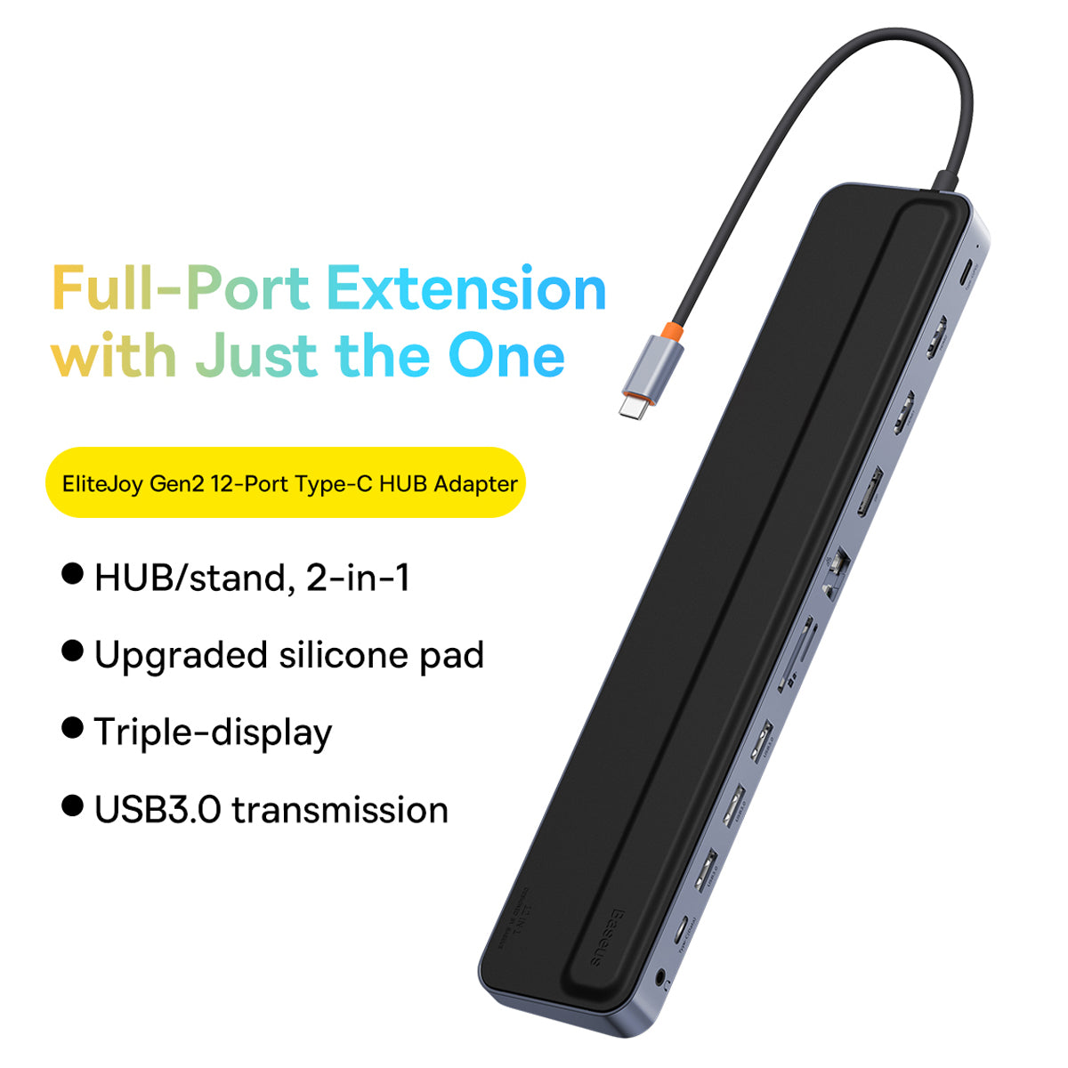 Computer Accessories – 12in1 HUB notebook stand USB-C USB-A DP - Carlat