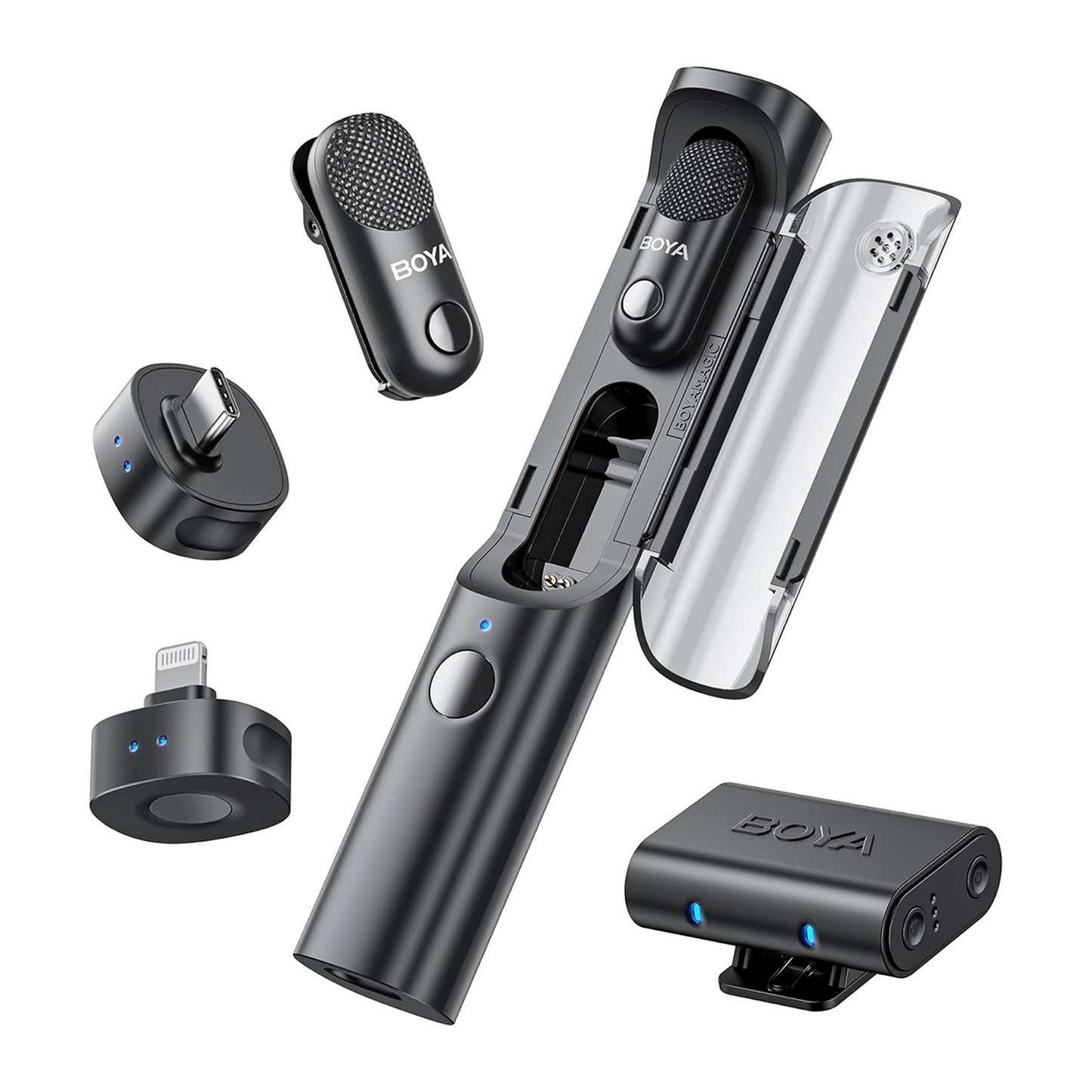 Computer Accessories – 4in1 2.4GHz USB-C MAGIC-02 wireless microphone set - Carlat