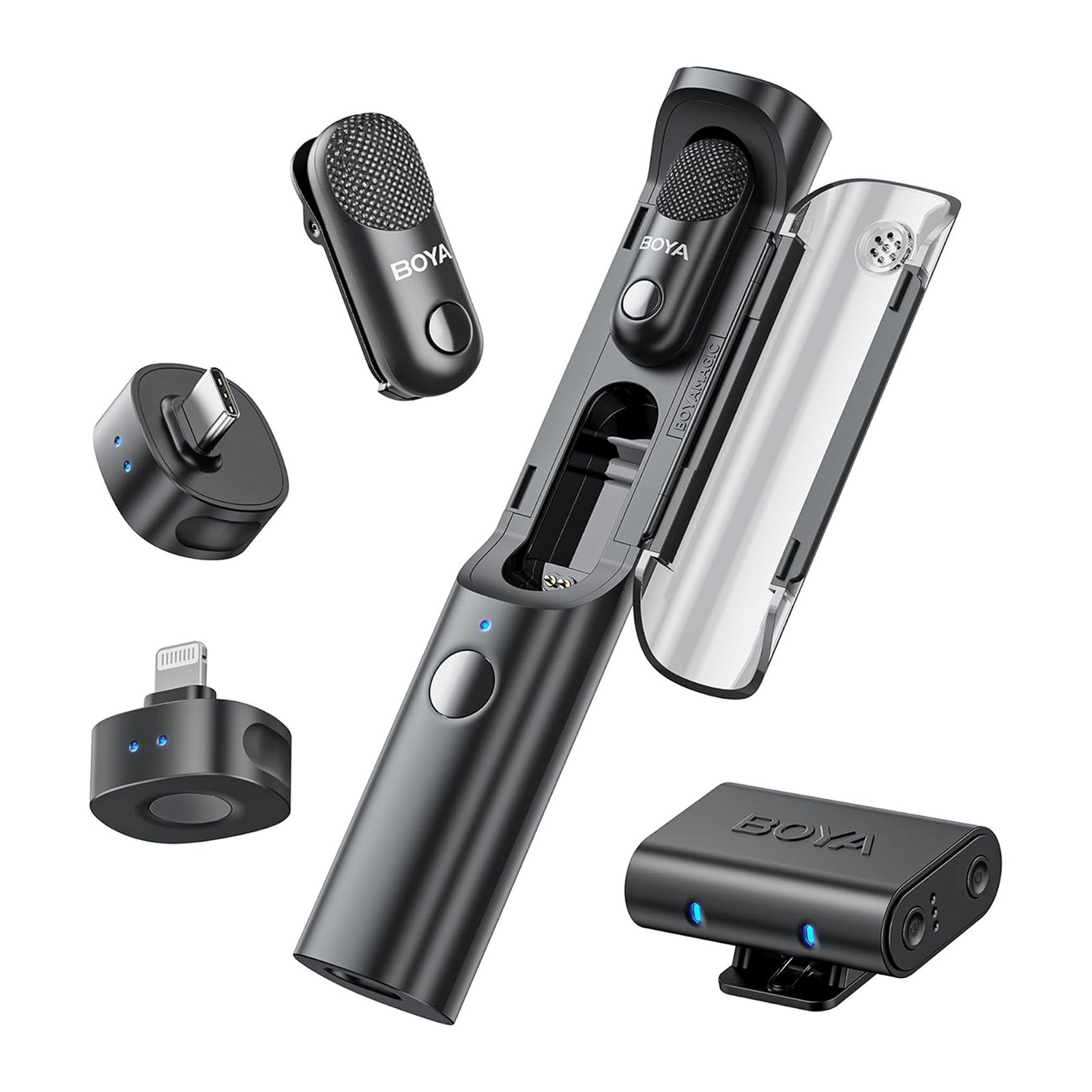 Computer Accessories – 4in1 2.4GHz USB-C MAGIC-02 wireless microphone set - Carlat