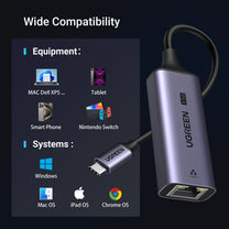 Computer Accessories – Adapter Ethernet USB-C - RJ45 2.5G network - Carlat