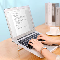 Computer Accessories – Adjustable laptop stand, silver - Carlat