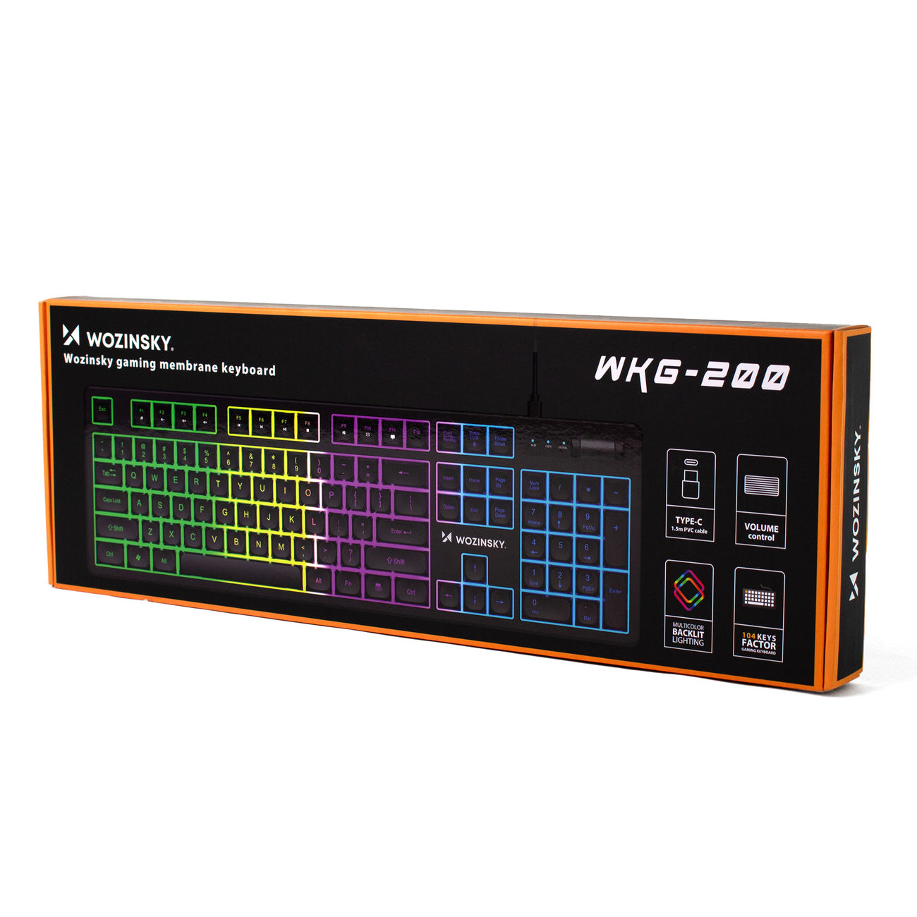Computer Accessories – Backlit membrane keyboard with RGB gaming roller - Carlat