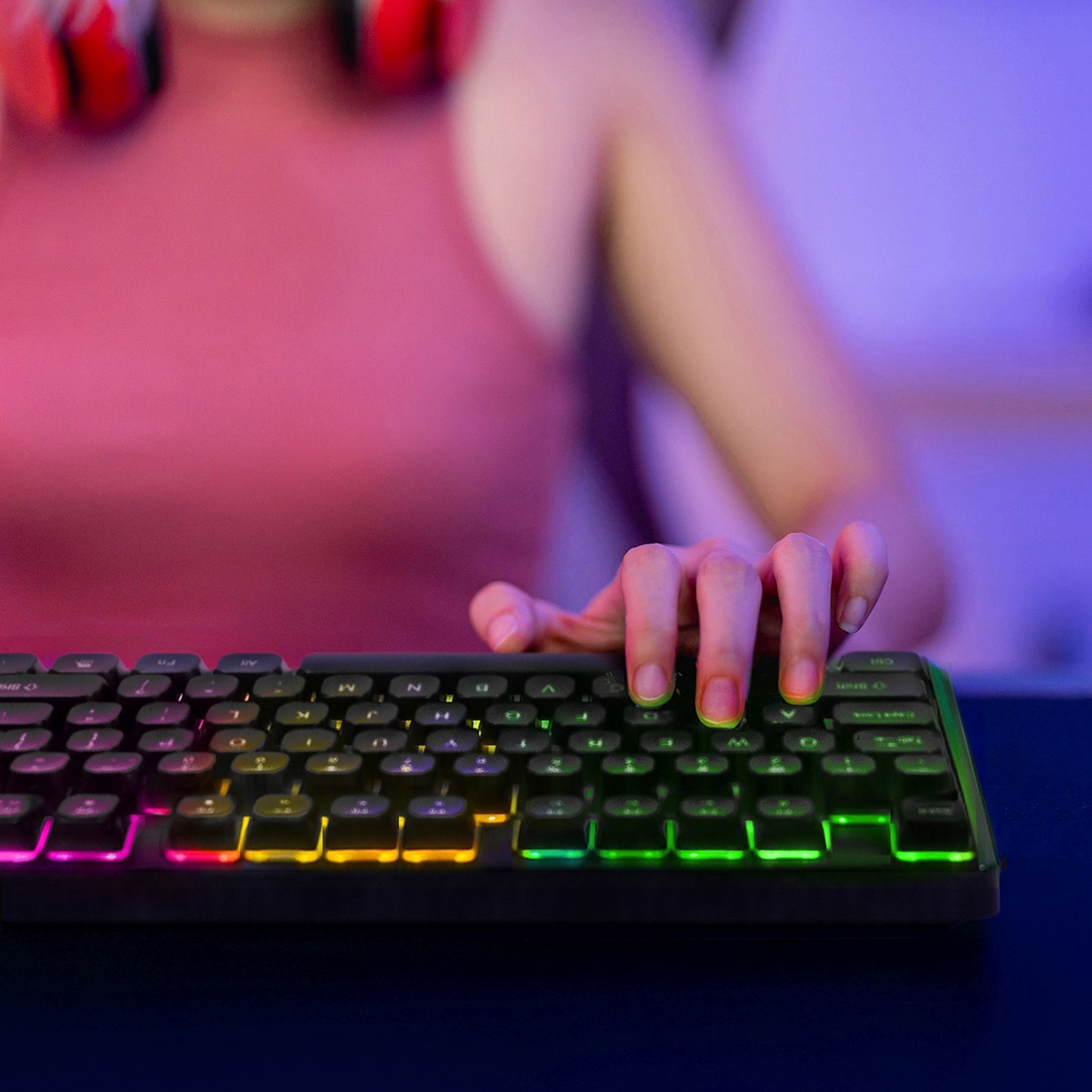 Computer Accessories – Backlit membrane keyboard with RGB gaming roller - Carlat