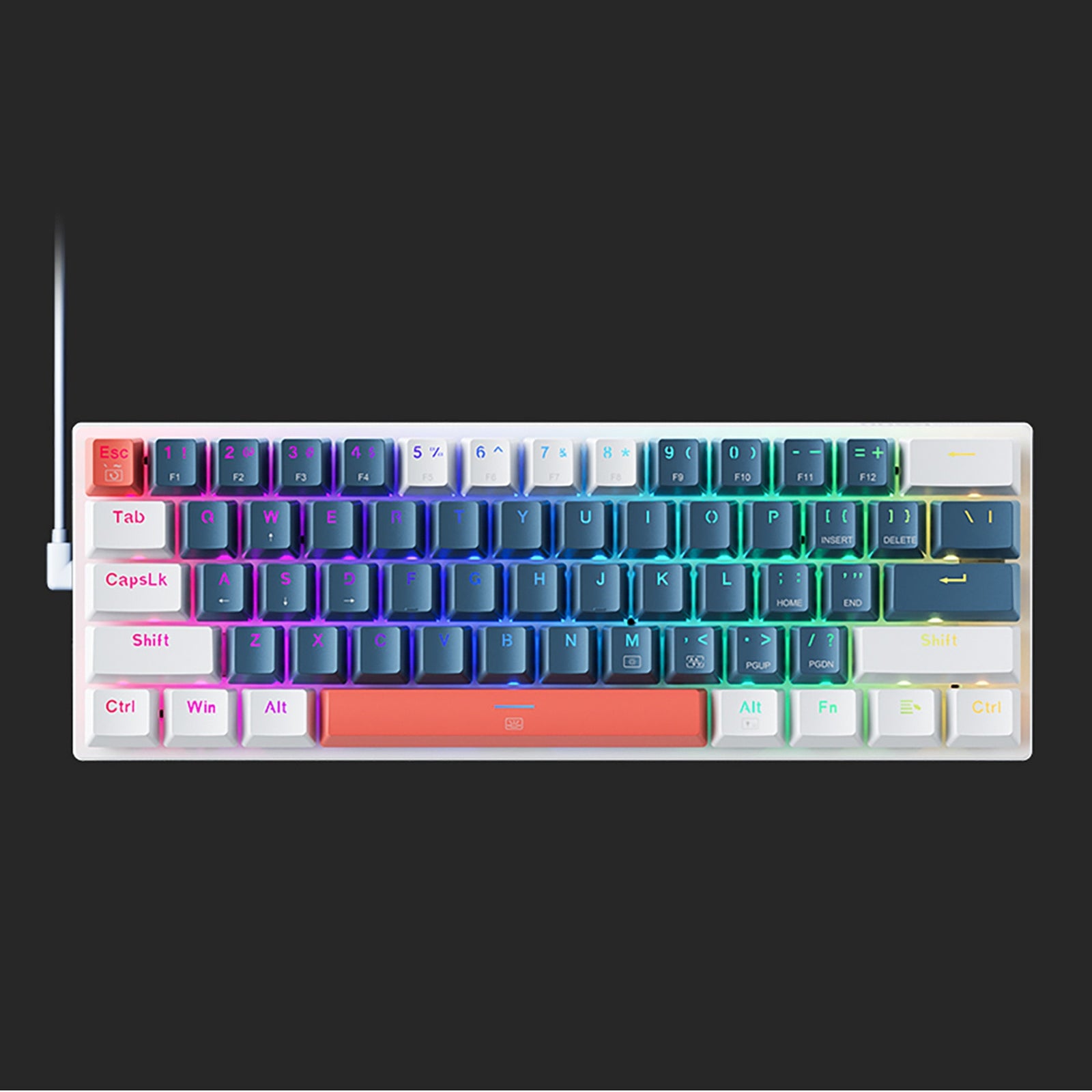 Computer Accessories – Blue Switch wired mechanical backlit gaming keyboard - Carlat
