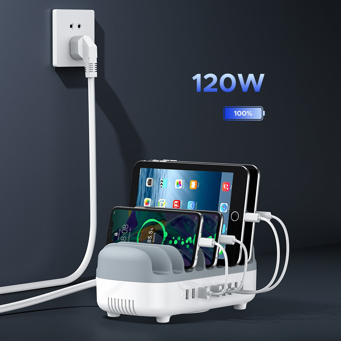 Computer Accessories – DUK-10P-V1 smart charging station for phones tablets - Carlat
