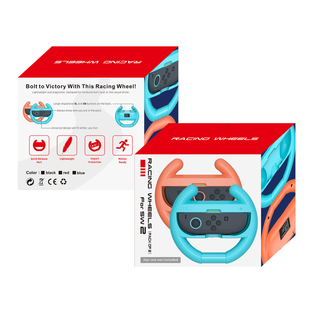 Computer Accessories – Driving simulator steering wheel for Joy-Con Nintendo - Carlat