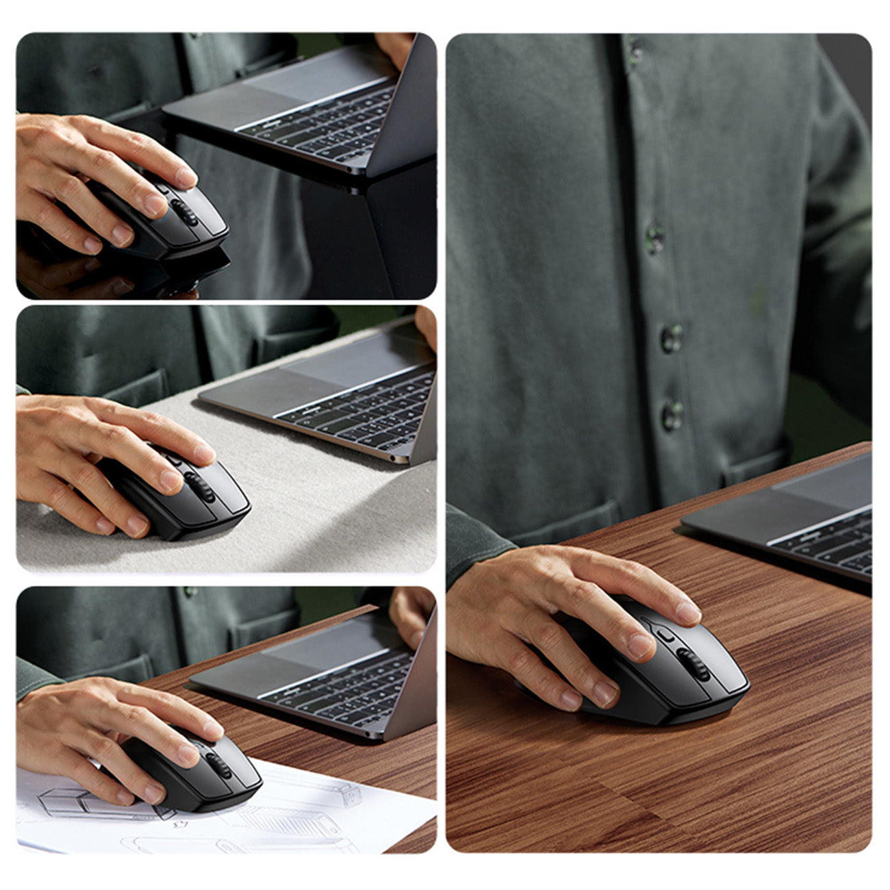 Computer Accessories – Ergonomic wireless mouse for computer MU101 Bluetooth - Carlat