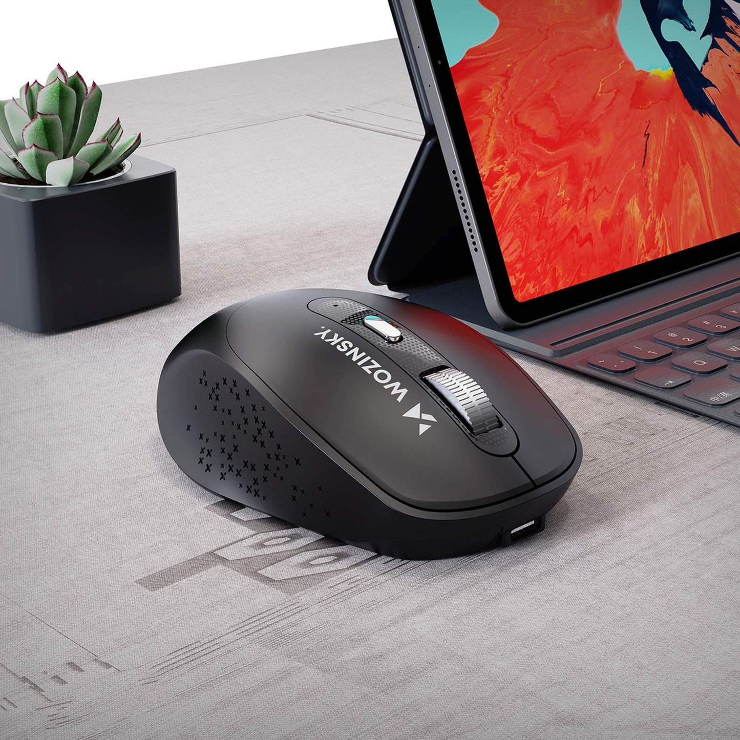 Computer Accessories – Ergonomic wireless mouse with 6 buttons, Bluetooth - Carlat