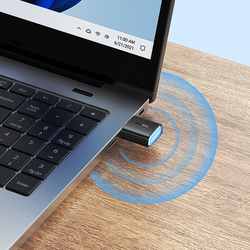 Computer Accessories – External USB WiFi 2.4GHz 300Mb/s black network - Carlat
