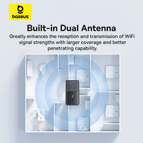 Computer Accessories – External USB WiFi 2.4GHz 300Mb/s black network - Carlat