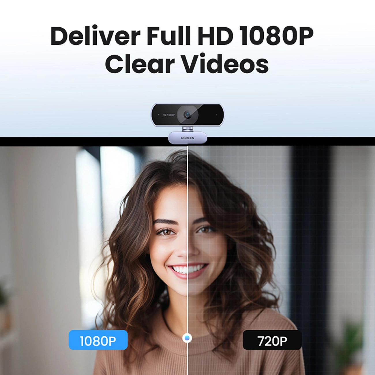 Computer Accessories – Full HD webcam with microphones for Video - Carlat