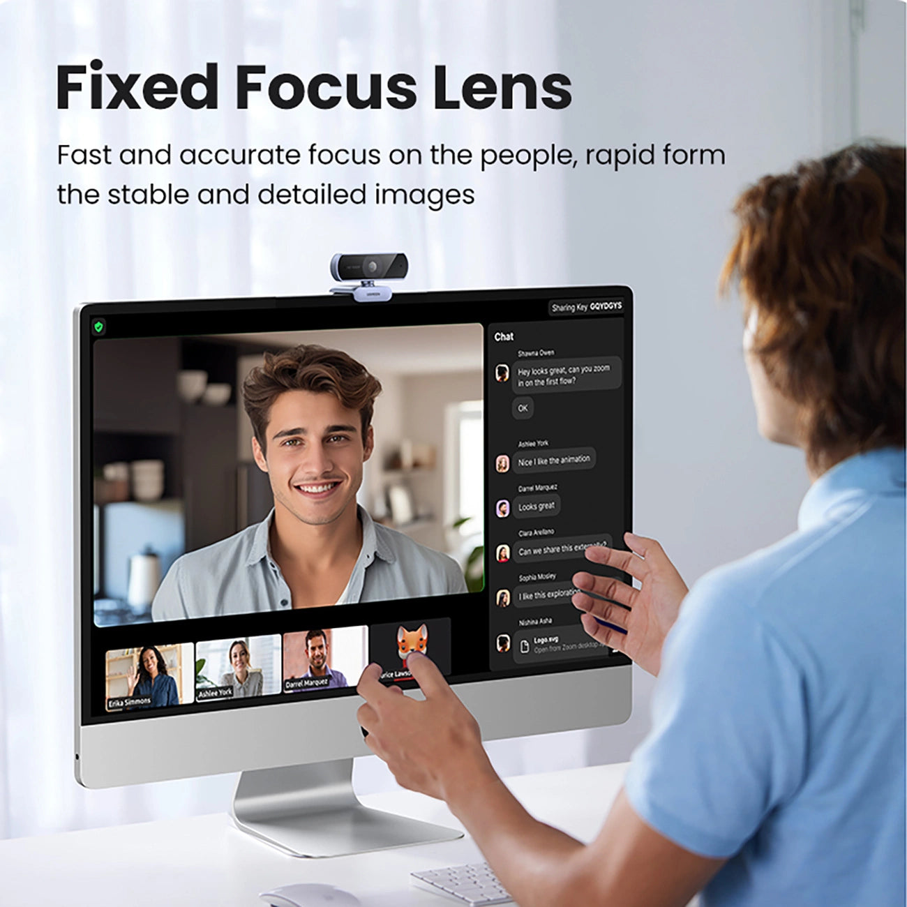 Computer Accessories – Full HD webcam with microphones for Video - Carlat