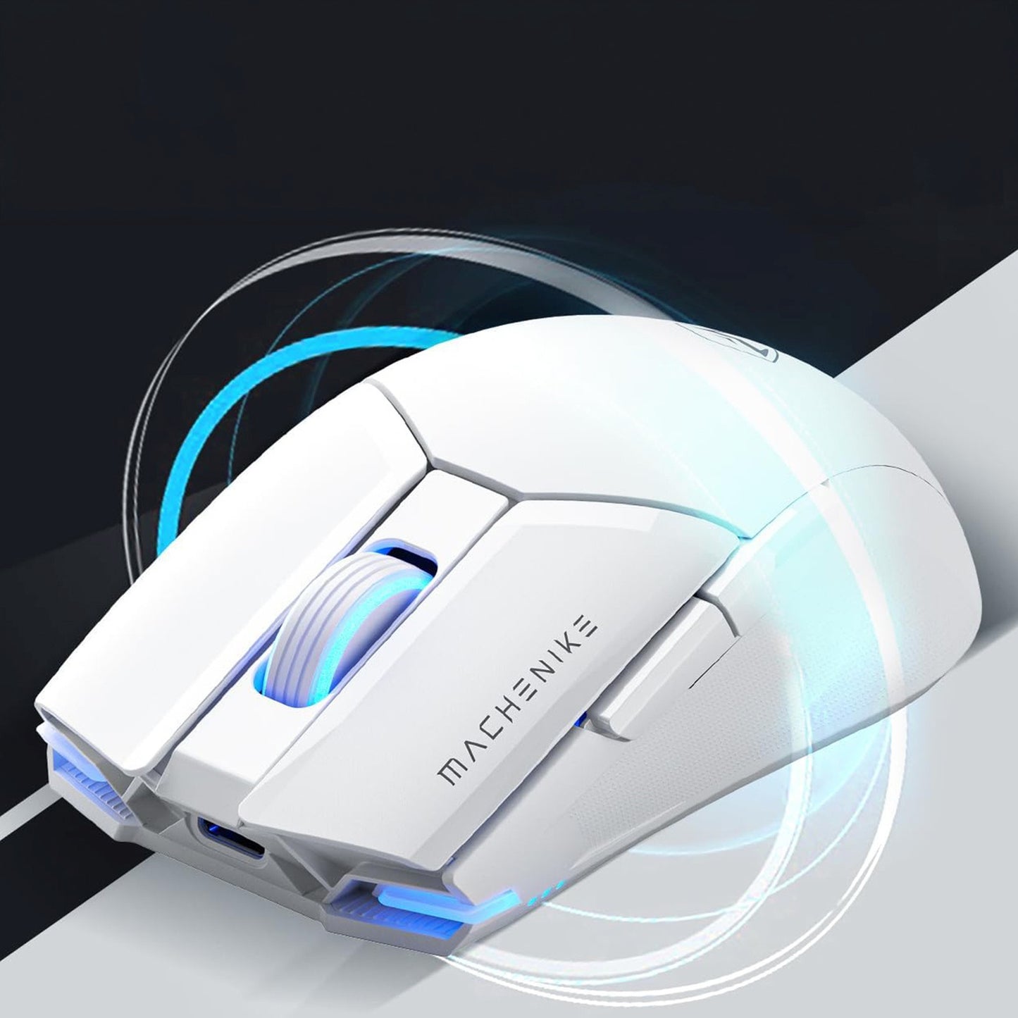 Computer Accessories – M7 Pro wireless gaming mouse - white - Carlat