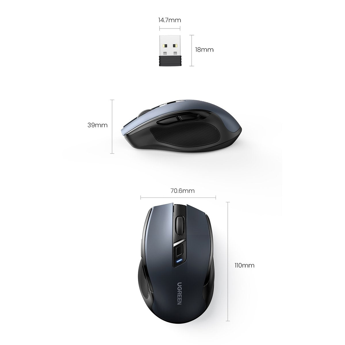 Computer Accessories – Optical mouse wireless mouse USB 2.4GHz / - Carlat