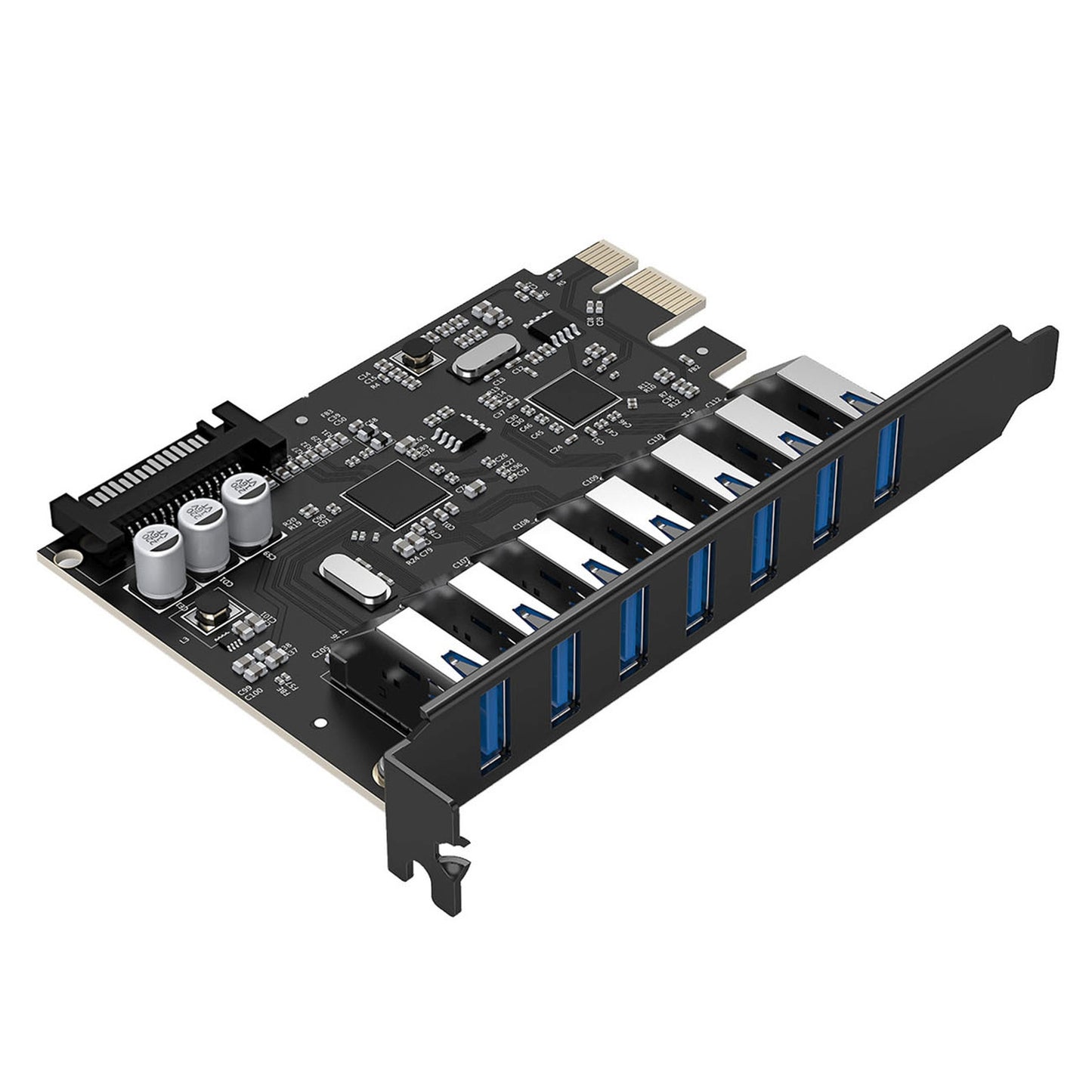 Computer Accessories – PCI-E expansion card - 7x USB 3.0 - Carlat