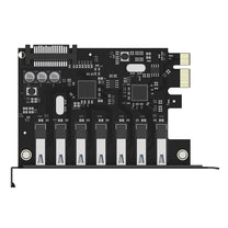 Computer Accessories – PCI-E expansion card - 7x USB 3.0 - Carlat