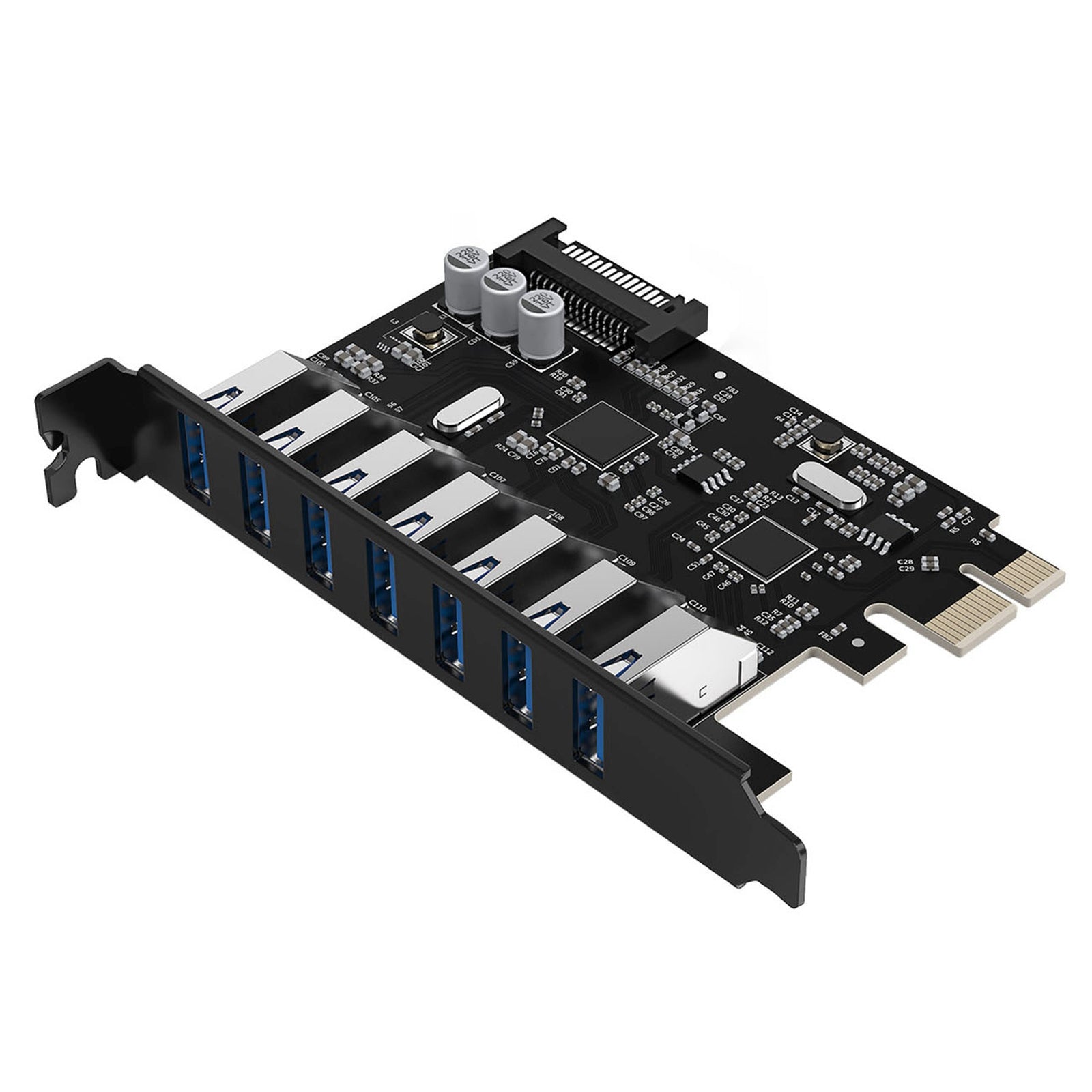 Computer Accessories – PCI-E expansion card - 7x USB 3.0 - Carlat