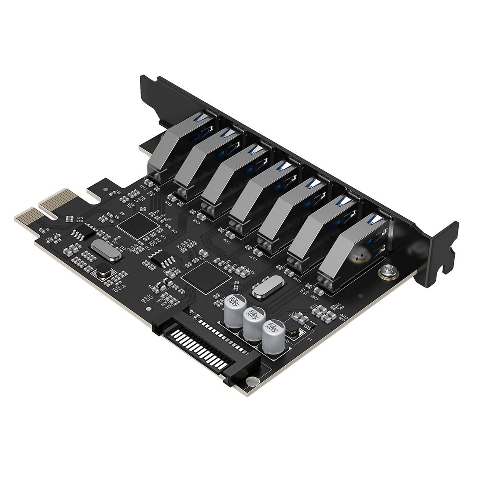 Computer Accessories – PCI-E expansion card - 7x USB 3.0 - Carlat