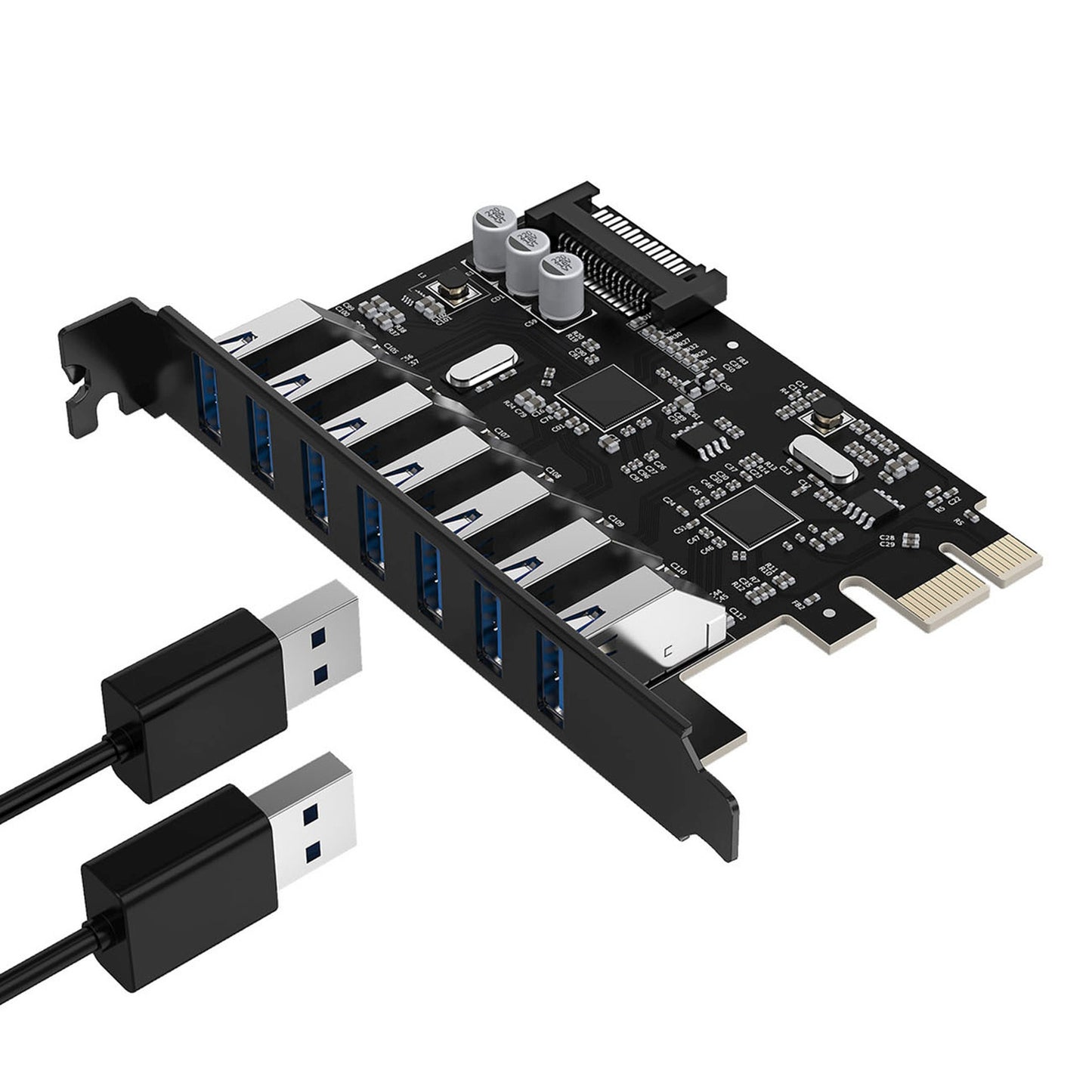 Computer Accessories – PCI-E expansion card - 7x USB 3.0 - Carlat