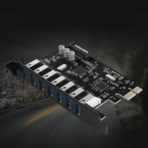 Computer Accessories – PCI-E expansion card - 7x USB 3.0 - Carlat
