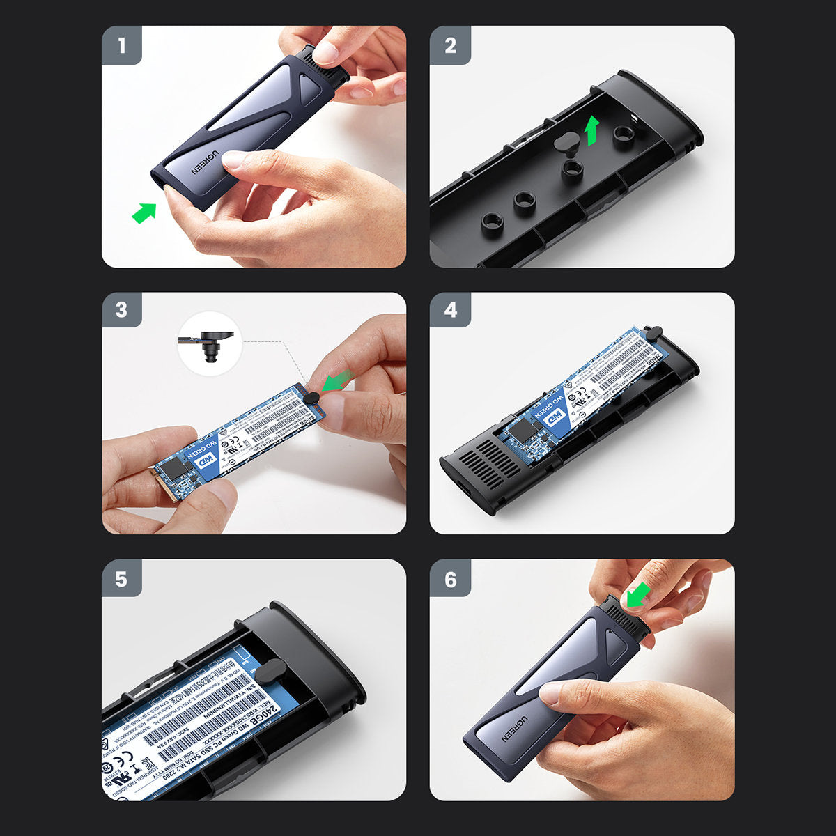 Computer Accessories – Pocket case for M.2 SSD drive USB - Carlat