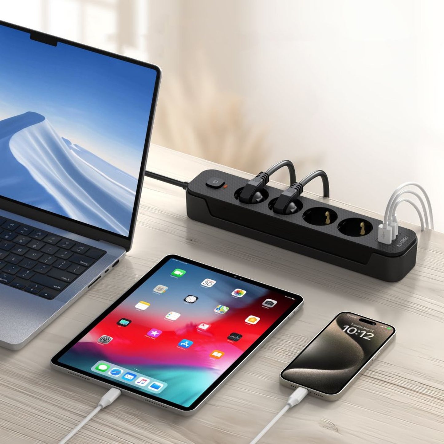 Computer Accessories – Power strip extension cord 4 sockets 240V - Carlat