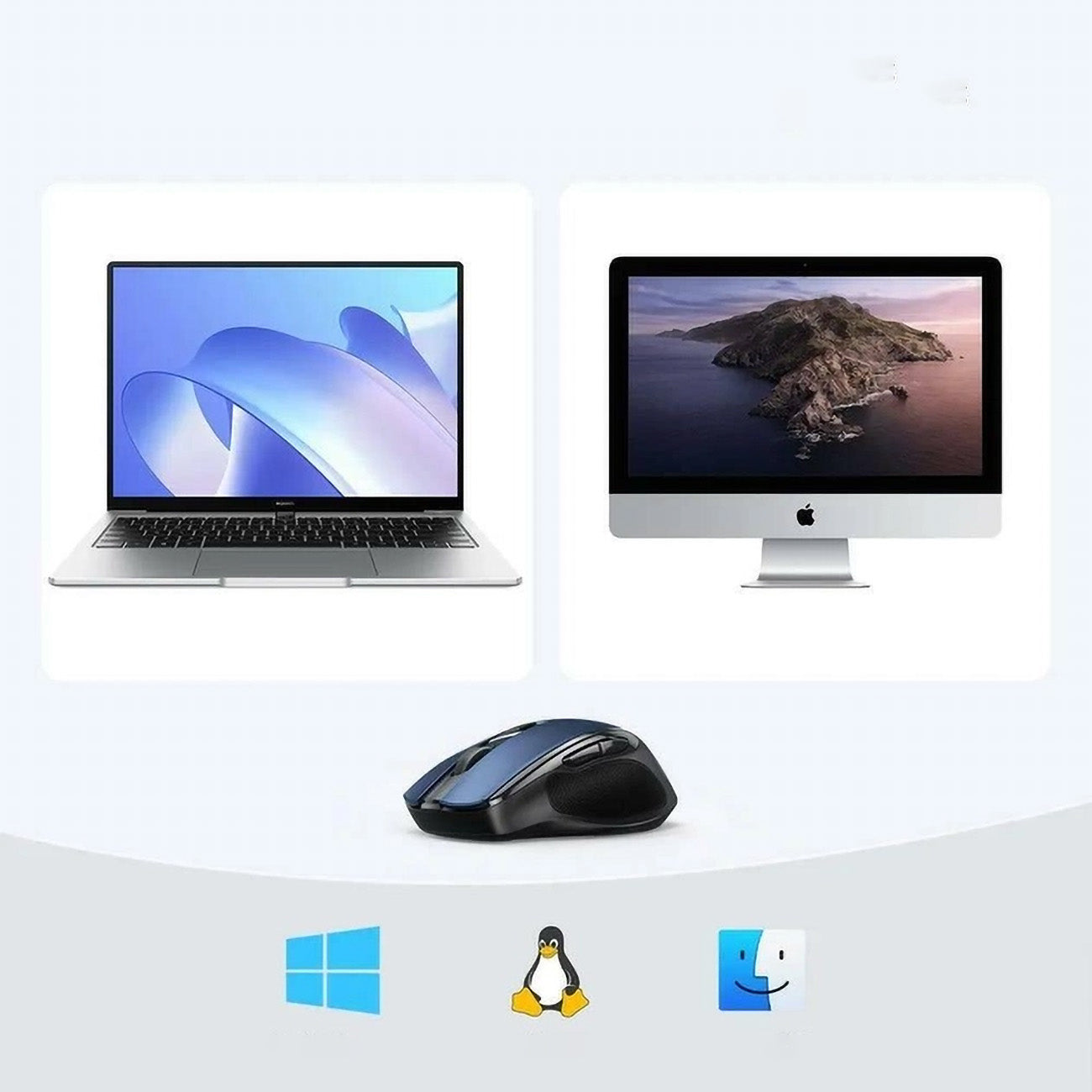 Computer Accessories – Precise wireless USB mouse 2.4GHz Bluetooth 5.0 - Carlat