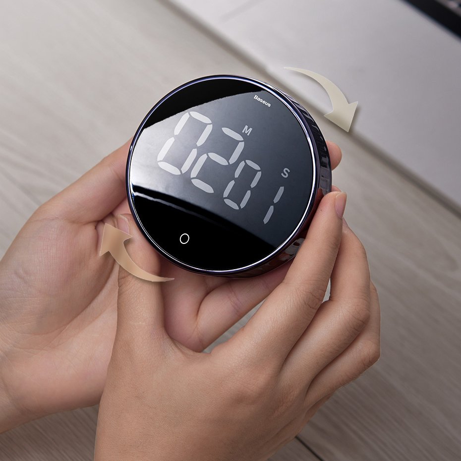 Computer Accessories – Rotating timer, electronic timer, black - Carlat
