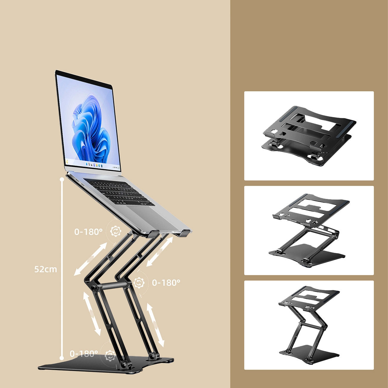Computer Accessories – SET Aluminum laptop stand + smartphone stand - Carlat