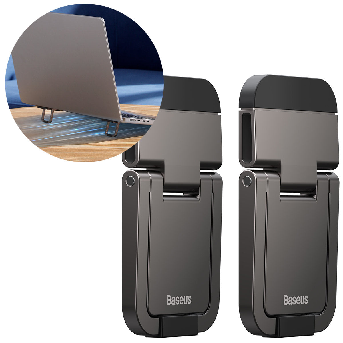 Computer Accessories – Stands, glued, foldable laptop feet, 2 pcs. - Carlat