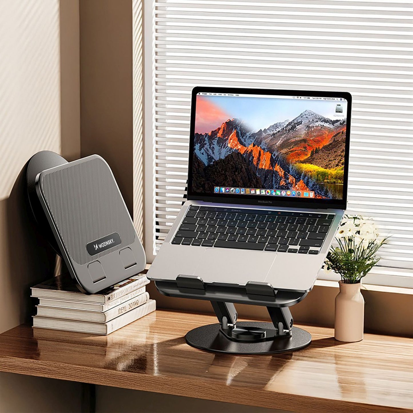 Computer Accessories – Swivel stand for tablet laptop - black - Carlat